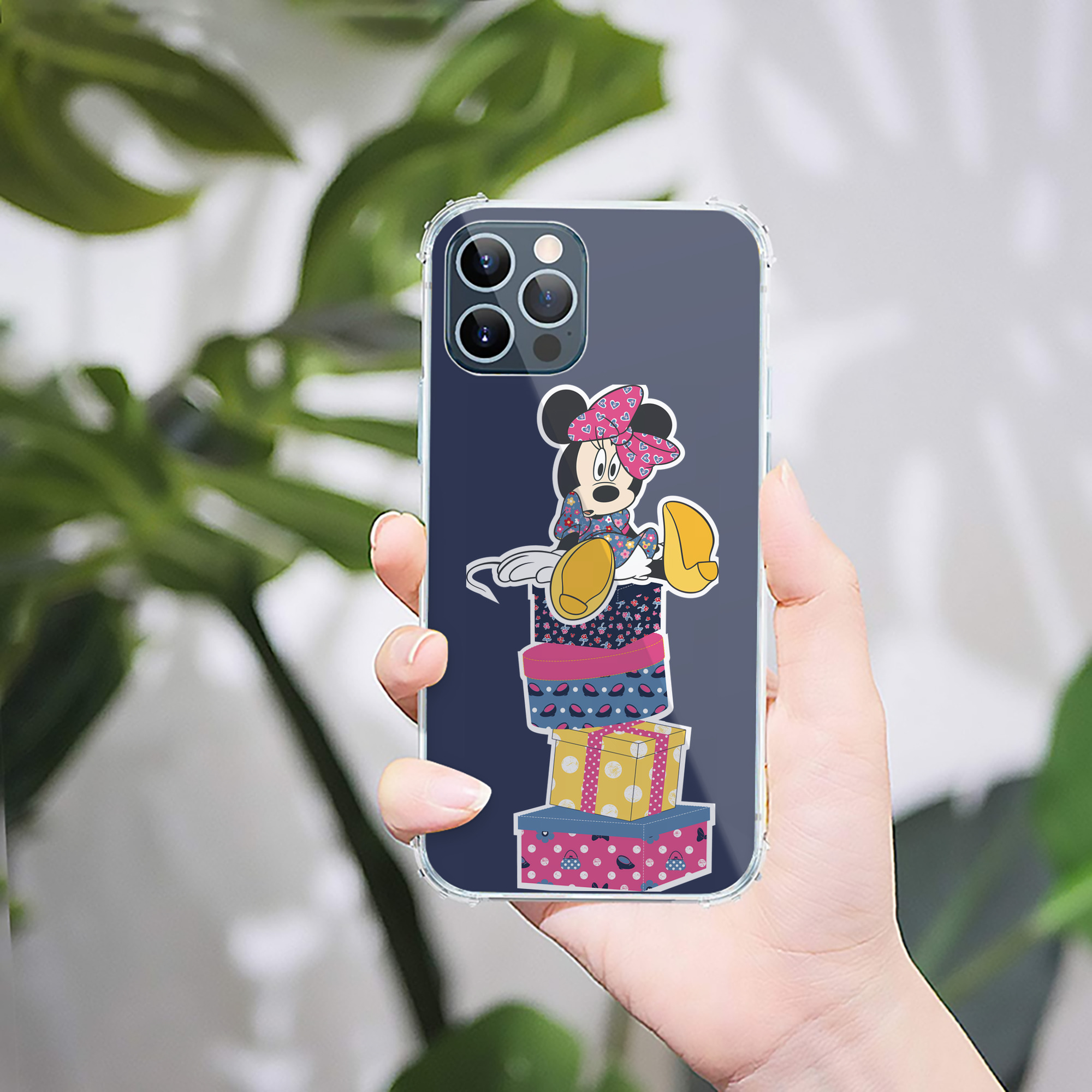 （画像用） ミッキーマウス Mickey Mouse 【iPhone 12シリーズ対応】透明スマホケース（クリアソフトケース）